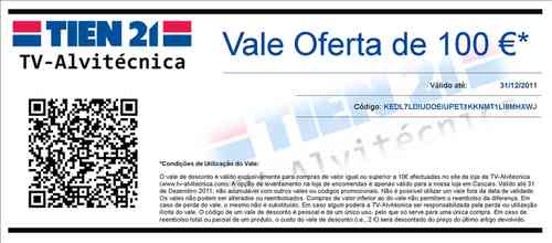 Vale Oferta TV-Alvitécnica 100€