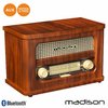 Rádio FM BT LED Vintage Madison Mad-Retroradio