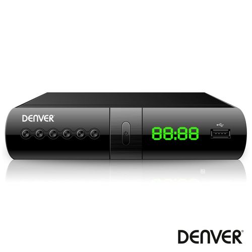 Receptor TDT DENVER DTB-133 FULL HD 1080P DVB-T2 Canais FTA USB