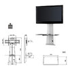 Suporte LCD 32-63" GHOST Design 1000 Branco Meliconi